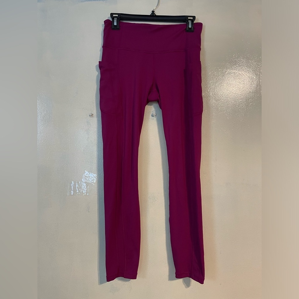 Athleta Ultimate Stash || 7/8 tight leggings sz M hot pink athletic sporty yoga